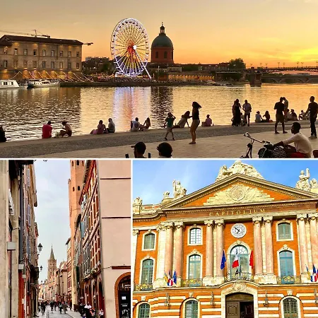شقة Climatise Sous Les Toits A 100m De La Place Du Capitole تولوز